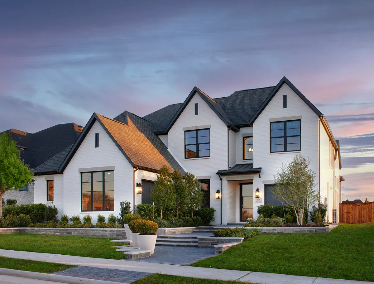 Modern kitchen and living room